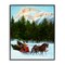 Stupell Industries Sleigh Ride Carrying Trees Framed Giclee, design by Wind River Studios